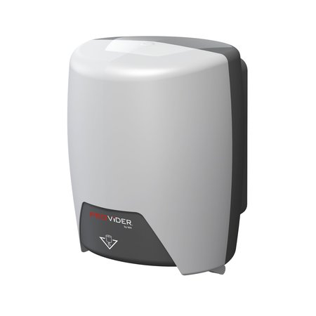 PROVIDER Center Pull Roll Towel Dispenser, White/Graphite PRO-CT1020